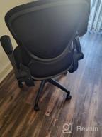 img 1 attached to Get Comfortable And Productive: Ergonomic Black Mesh Desk Chair With Adjustable Arms, Back And Lumbar Support By Furmax review by Gervan Mauldin