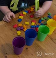 img 1 attached to Enhance Your Child'S Learning With Driddle'S Colorful Counting Bears And Matching Cups: Montessori Toy For Sorting, Counting, And Color Recognition review by Non Dollarz