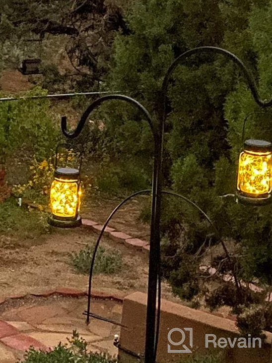 img 1 attached to Transform Your Outdoor Space With Multicolor Solar Mason Jar Lights - Weatherproof Fairy Lights For Patio Or Garden review by Maurice Rivera