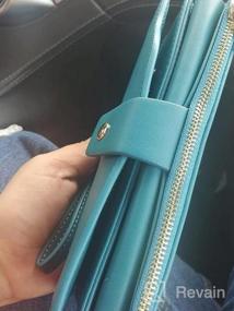 img 8 attached to Женский кошелек с RFID-браслетом - сумка-органайзер большой емкости с ремешком, изготовленная из искусственной кожи - UTO 459