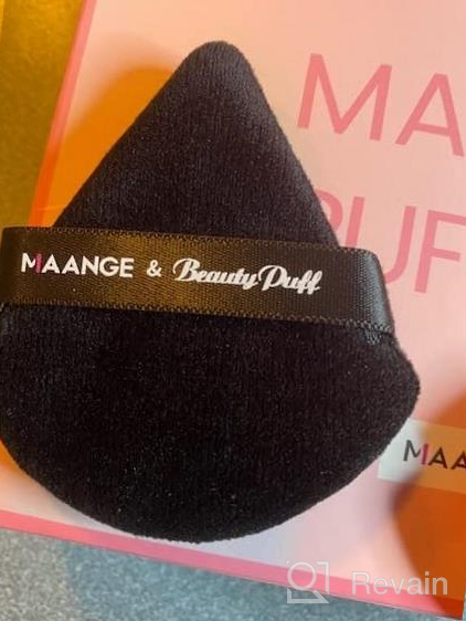 img 1 attached to Effortlessly Flawless: MAANGE 12-Piece Triangle Powder Puff Set For Seamless Makeup Application And Contouring review by Johnny Grant