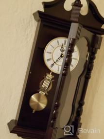 img 5 attached to Traditional Wood Wall Clock With Westminster Chime - Perfect Living Room Decor & Gift Idea