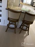 img 1 attached to 29-Inch Boraam Melrose Barstool In Driftwood Wire-Brush And Ivory - 1 Pack review by Jack Malloy