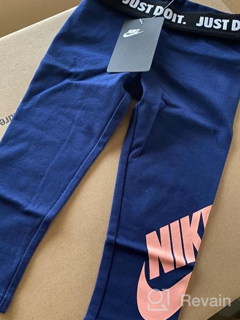 img 1 attached to 🩲 Nike Kids Baby Girl's Sportswear Leg A See Leggings (Toddler): Comfortable and Stylish Leggings for Active Toddler Girls review by Jodi Ward