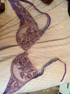 img 1 attached to Floral Lace Bra And Panty Set: Exotic 2 Piece Lingerie For Women With Underwired Support review by Terrence Tucker