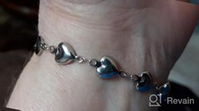 img 5 attached to Stainless Steel Medical Alert Interchangeable Bracelet with LinnaLove Heart Link