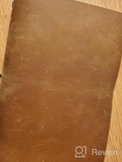 img 1 attached to Brown Leather A5 Travelers Notebook - Refillable Travel Journal With 3 Lined Inserts For Men And Women, 90 Sheets Included review by Joshua Donnis