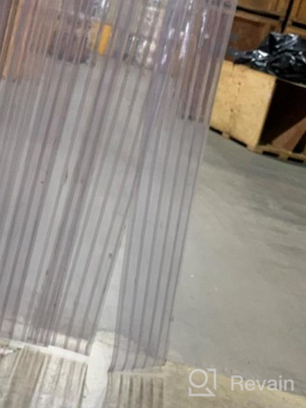 img 1 attached to Resilia Clear Vinyl Strip Curtain - Heavy-Duty Strip Door Ideal For Walk-In Freezers, Coolers, And Warehouse Doors - 80 Mil Thick, 8 Inches X 150 Feet Roll review by Kev See