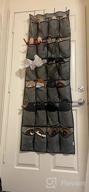 img 1 attached to 24-Pocket Shoe Organizer, Hanging Shoe Holder With Large Fabric Compartments For Men'S Sneakers, Women'S High Heels, And Slippers - Grey, 61.4'' X 22'' review by Mike Zeigler