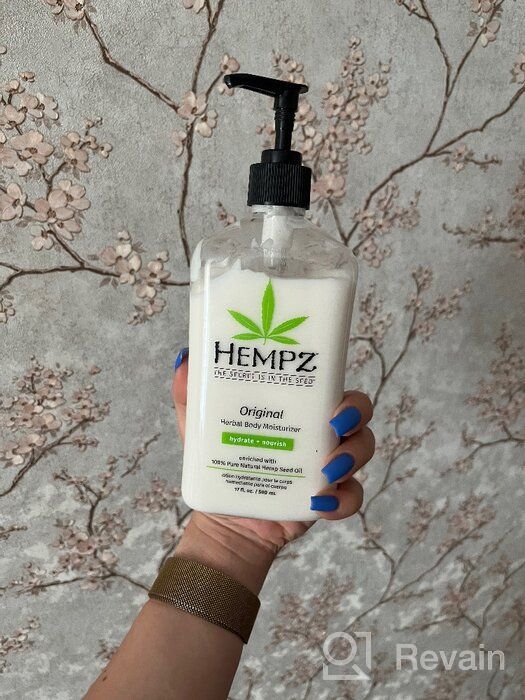 img 1 attached to 🍌 Hempz Original Hemp Seed Oil Body Moisturizer: Nourishing Vegan Skin Lotion with Shea Butter & Ginseng, 17 fl oz - Floral and Banana Scented Vegan Body Cream for Dryness review by Aneta Krzyszto ᠌