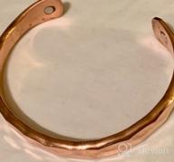 img 1 attached to Natural And Effective Copper Magnetic Bracelets For Arthritis And Joint Pain Relief - Handmade For Men And Women With 100% Copper review by Michael Keegan
