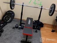 картинка 1 прикреплена к отзыву Boost Your Fitness Routine: OppsDecor Adjustable Weight Bench With Barbell Rack For Home Gym Strength Training от Logan Goozmer