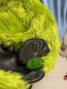 img 6 attached to Adult And Teen Grinch Plush Mask With Moving Mouth For Dr. Seuss Costume