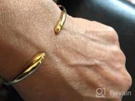 картинка 1 прикреплена к отзыву Handcrafted Italian Miabella Adjustable Teardrop Cuff Bracelet In 925 Sterling Silver Or 18Kt Gold от Jamal Sandridge