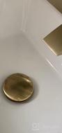 img 1 attached to TRUSTMI Brass Pop Up Sink Drain Stopper with Overflow - Brushed Gold Bathroom Faucet Vessel Vanity Sink Drainer: Stylish and Functional! review by Mike Johnston