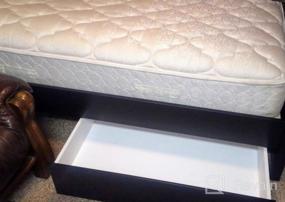 img 6 attached to Prepac Queen Select 4-Post Platform Bed With 2 Drawers, Drifted Gray