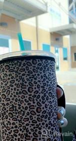 img 7 attached to Неопреновые изолированные рукава для чашек — 2 упаковки многоразовых чехлов для чашек Starbucks и Dunkin Donuts емкостью 30 унций — держите кофе со льдом очень холодным (только для держателей стаканов)
