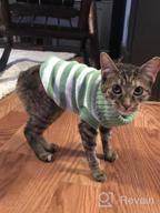 img 1 attached to Soft And Warm Striped Sweater For Cats And Small Dogs - High Stretch, Perfect For Male And Female Kittens - Knitwear Pet Clothes review by Alan Sitton