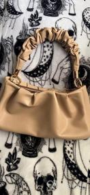 img 6 attached to Women'S Soft Vegan Leather Cloud Pouch Bag Shoulder Handbag Vintage Hobo Chain Crossbody Bag