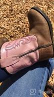 img 1 attached to Smoky Mountain Boots: Hopalong Series Toddler Western Boot with U-Toe Leather, TPR Sole, Walking Heel, Man-Made Lining, and Distressed Design review by Steve Snyder
