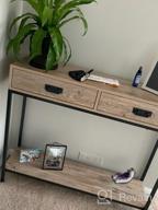 img 1 attached to Modern Oak Wood Console Table With Drawers And Shelf - Ideal For Hallways, Living Rooms And Entryways! review by Rudolph Mceachern