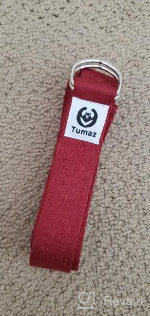 img 1 attached to Tumaz Yoga Strap/Stretch Bands [15+ Colors, 6/8/10 Feet Options] With Extra Safe Adjustable D-Ring Buckle, Durable And Comfy Delicate Texture - Best For Daily Stretching, Physical Therapy, Fitness review by Robert Olguin