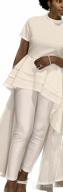 картинка 1 прикреплена к отзыву Lrady Womens Casual Shirt Dress High Low Irregular Hem Ruched Blouse Asymmetrical Peplum Long Tunic Tops от Tyler Smith
