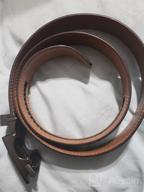 img 1 attached to Ratchet Leather Fit 35Cm Wide 800 LIGHT BROWN 110: Stylish and Sturdy Brown Leather Belt for 35Cm Waistline review by Jeff Prabhu