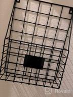 img 1 attached to Organize with Style: WantuSee 3 Pockets Hanging Magazine Rack, Versatile Wire Basket for Home, Bathroom, and Office review by Casey Vance