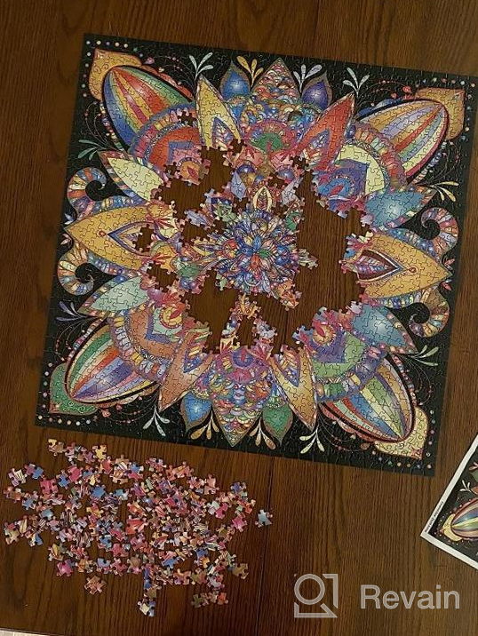 img 1 attached to 1000 Piece Mandala Jigsaw Puzzle - Creative Colorful Black Fantasy Bgraamiens Color Challenge Puzzle review by Chris Lujan