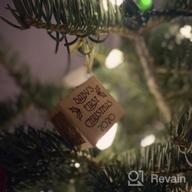 img 1 attached to Personalized Baby Block Wooden Keepsake Ornament 2022 Gift For Boy Or Girl - My First Babys Christmas Custom Engraved Newborn Infant Mom, Dad 1St Date By Glitzby review by Vince Dickey