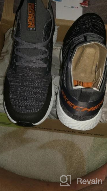 img 1 attached to 👞 Discover the Style and Comfort of Skechers Men's Horizon Charcoal Orange review by Kenneth Martin