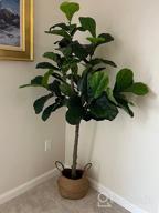 img 1 attached to Transform Your Home With VIAGDO'S Stunning 6Ft Tall Artificial Fiddle Leaf Fig Tree - Perfect For Any Living Space! review by Mariealphonse Seattle