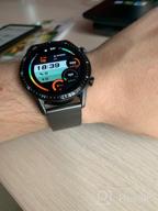 img 1 attached to HUAWEI Watch GT 2 (42mm) - AMOLED Display, 1 🕰️ Week Battery, GPS, Heart Rate Monitor, Night Black (International Model, No Warranty) review by Koichiro Takahashi ᠌