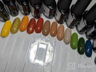 img 1 attached to 21 Color Gel Nail Polish Set With Orange Green Red Solid, Nude Brown Glitter Pudding Upgraded Crème Manicure Palette Soak Off LED DIY Valentine'S Day Gift Kit - Includes Brush review by Michelle Chauvin