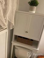 img 1 attached to White Bathroom Cabinet With Adjustable Shelves, Double Doors, And Over-The-Toilet Storage Organizer From UTEX review by Chad Baio