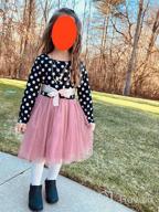 img 1 attached to Stylish NNJXD Toddler Girl Polka Dotted Ruffled Long Sleeve Tutu Party Dresses: A Multilayer Delight review by Dana Schmidt