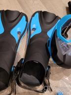 img 1 attached to Experience Ultimate Comfort And Performance With The Odoland 5-In-1 Snorkel Set - Full Face Mask, Fins, And Accessories For Unmatched Snorkeling Adventure review by Aaron Ali