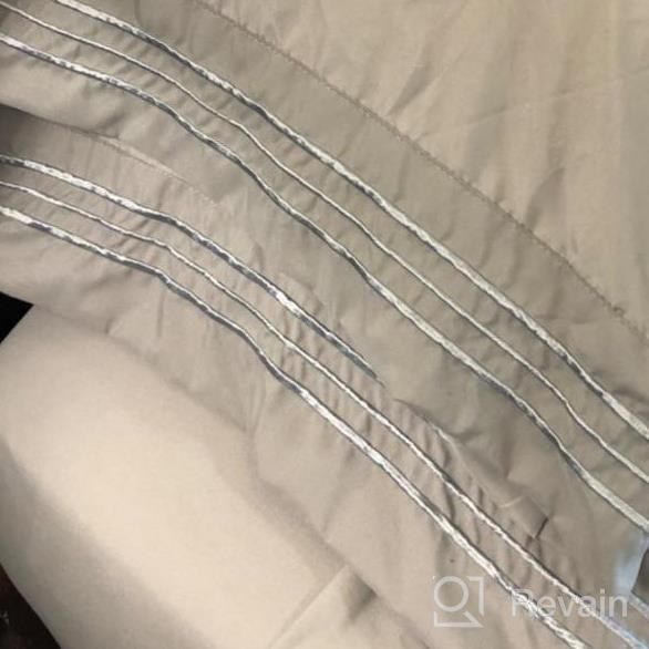 img 1 attached to Get A Luxurious Night'S Sleep With TEKAMON Premium 3-Piece Bed Sheet Set In 1800TC Microfiber Polyester - Super Soft, Warm, And Breathable - Available In Twin Green Size With Extra Deep Pockets. review by Mitch Wright