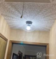 картинка 1 прикреплена к отзыву TeHenoo Textured Glass Industrial Ceiling Light For Hallway, Foyer, Bedroom And More от Yung Cypher