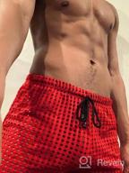 img 1 attached to Men'S Breathable Mesh Lounge Shorts With Sexy Hollow Design - Linemoon Boxer Underwear review by Efrain Khan