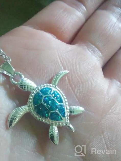 img 1 attached to 🐢 Exquisite Turtle Jewelry Set: Turtle Necklace, Turtle Ring, Shell Necklace, and Starfish Necklace - Perfect Gifts for Women, Moms, and Sea Life Enthusiasts review by Nathan Pintac