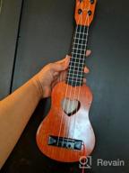 img 1 attached to Brown Classical Ukulele Guitar Musical Instrument For Kids - YEZI Toy review by Wendy Benson