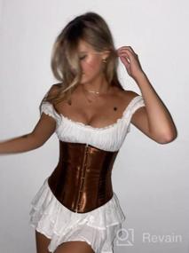 img 8 attached to Black Underbust Corset Top For Women - Waist Trainer, Bustier, And Plus Size Fashion Corset