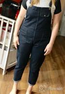 img 1 attached to Soojun Women'S Casual Baggy Denim Bib Overall review by Dina Harvey