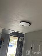 img 1 attached to TALOYA LED Flush Mount Ceiling Light 5000K 8.9Inch Round Black 18W=180W(Equivalent) Simple Lamp For Bedroom Hallway Kitchen Gallery Low Ceilings Areas, ETL Listed review by Cody Clark