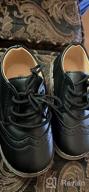 img 1 attached to Meckior Toddler Wedding Leather Numeric_8_Point_5 Boys' Shoes in Loafers review by John Camelio