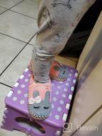 img 1 attached to Cozy Dinosaur House Slippers For Kids - Warm Fur Lined Indoor Shoes By JACKSHIBO review by Joshua Pilla