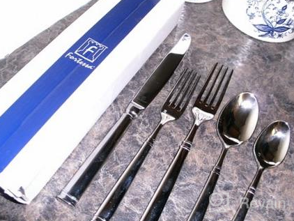 img 1 attached to Fortessa Bistro Stainless Steel Flatware: 9-Inch Serving Fork For Elegant Dining review by Douglas Hall