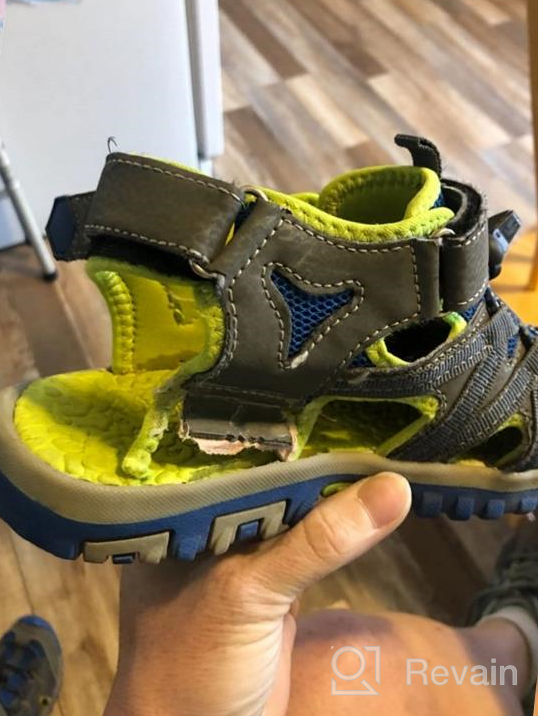 img 1 attached to 👟 DREAM PAIRS 181108K Closed Toe Outdoor Boys' Sandal Shoes: Perfect for Active Adventures review by Justin Garcia